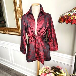 Neiman Marcus red and black jacket  sz M